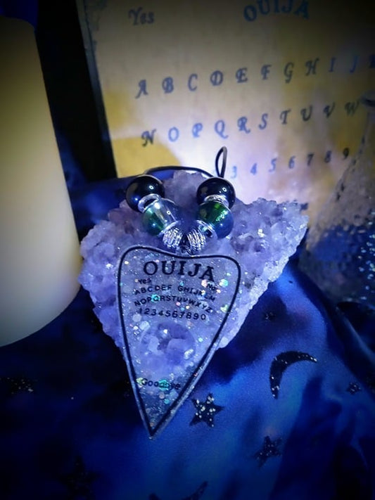 Necklace ouija spirit board planchette sunglasses holder