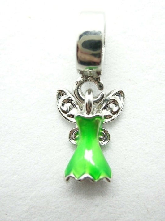 Neverland Disney Fairies Slider charms - Tinkerbell Green