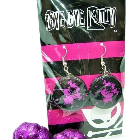 Bye Bye Kitty plug/hook earring convertibles